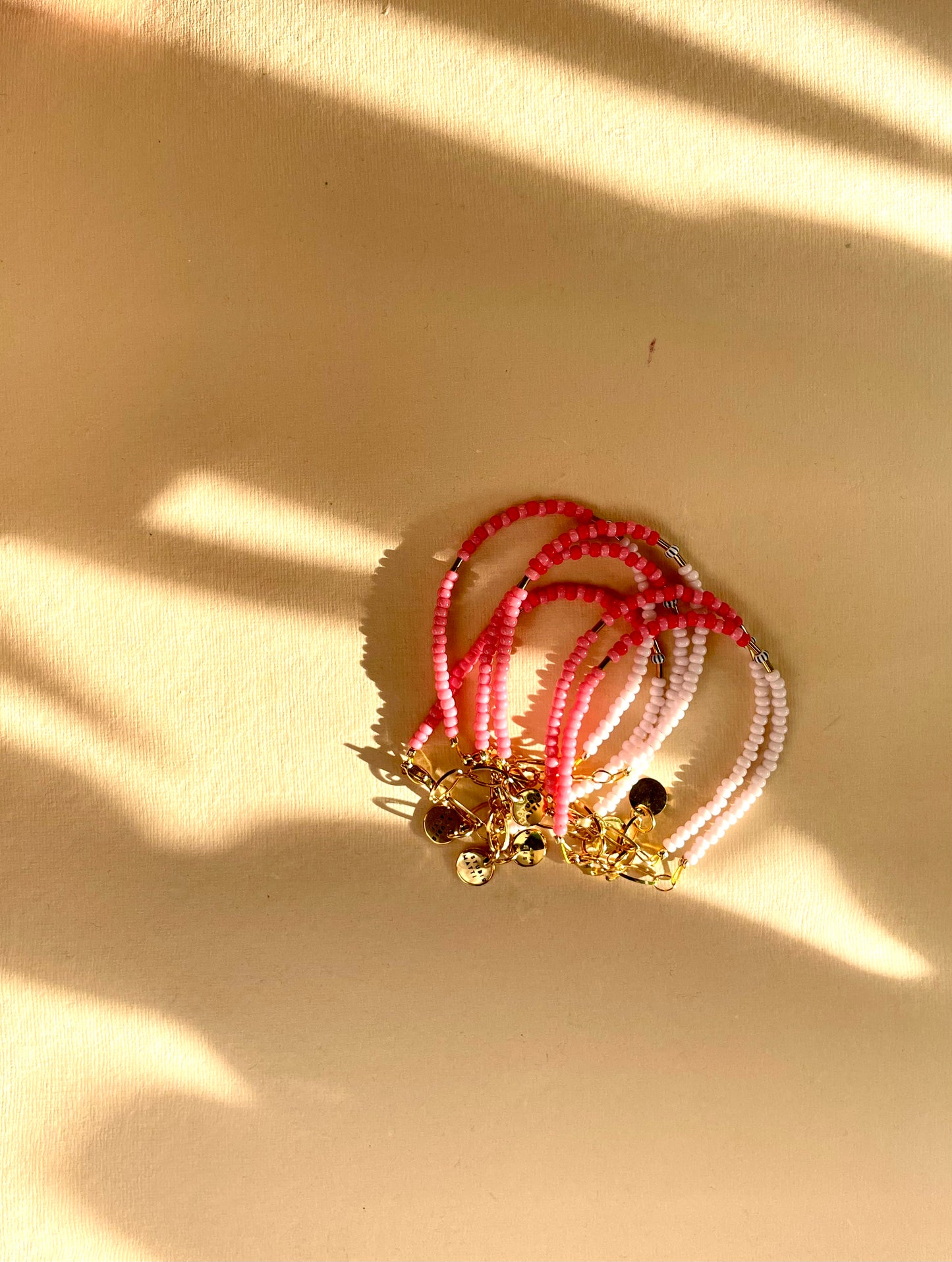 Armband rosarot gold