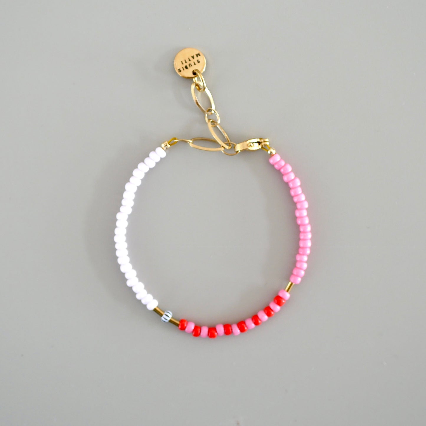 Armband rosarot gold