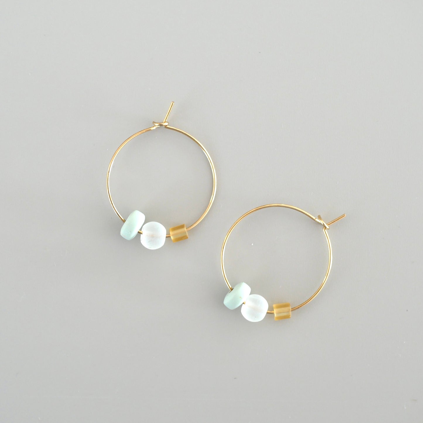 Creolen mint - orange gold