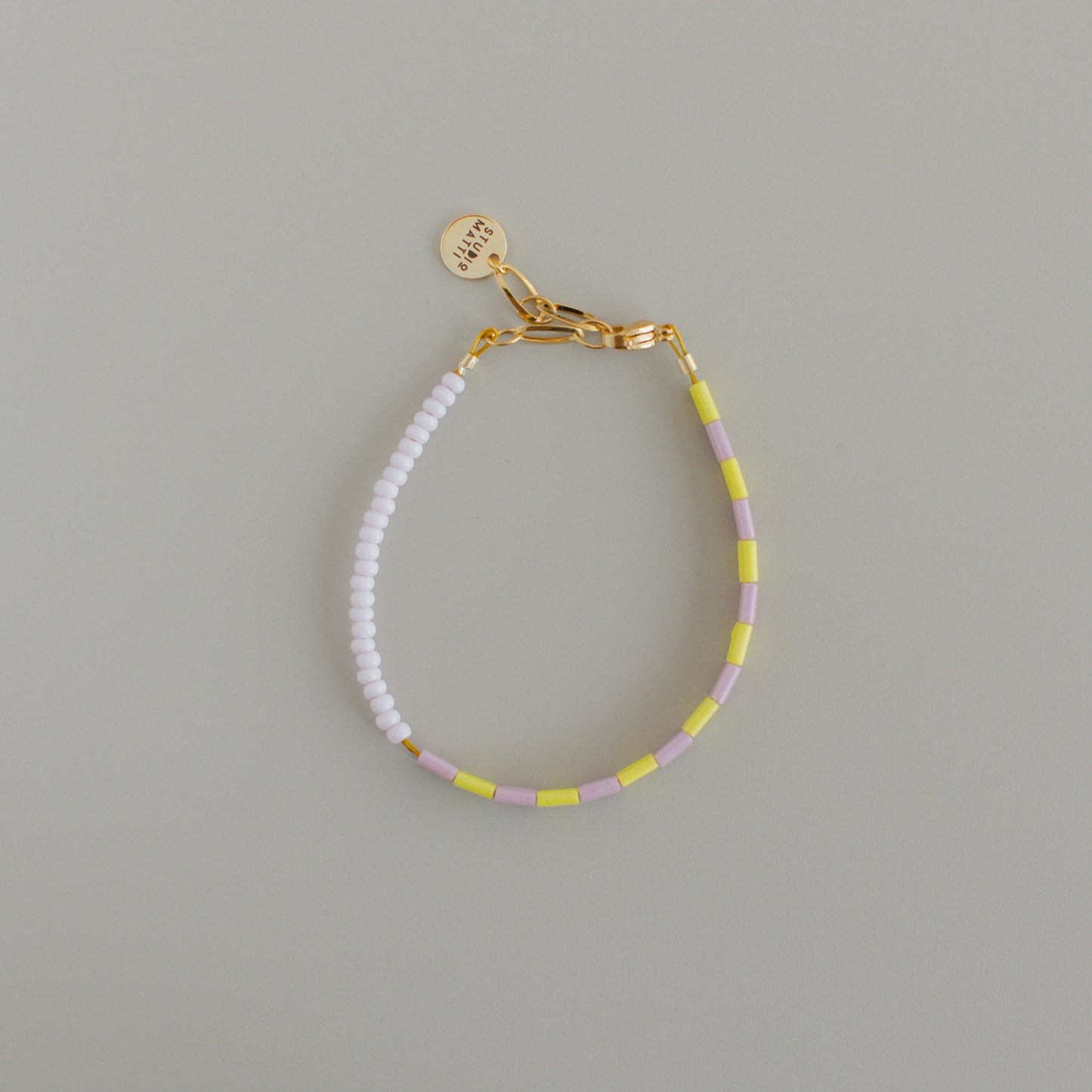 Armband Ringel gelb-rosé #gold