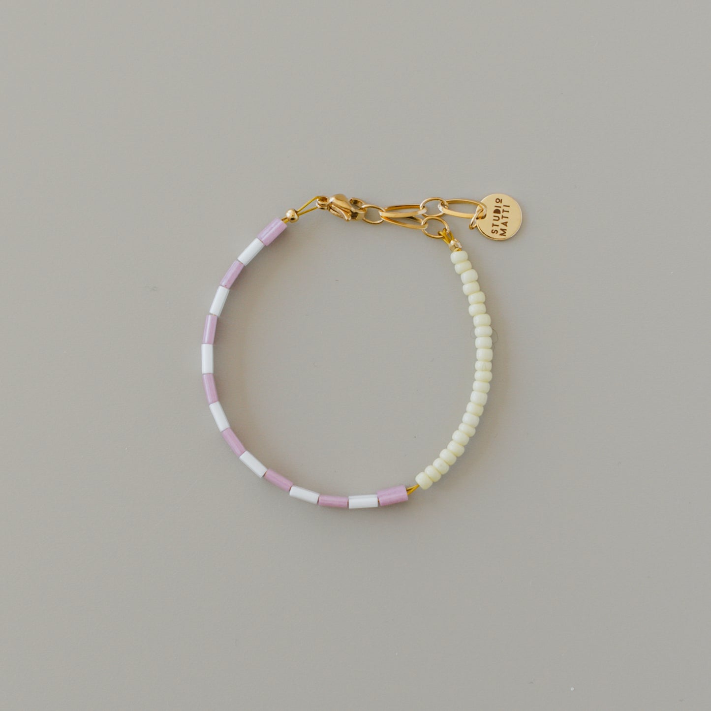 Armband Ringel rosé-hellgelb #gold