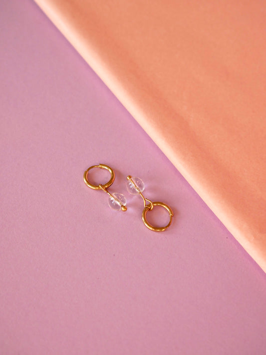 Ohrringe clear #gold